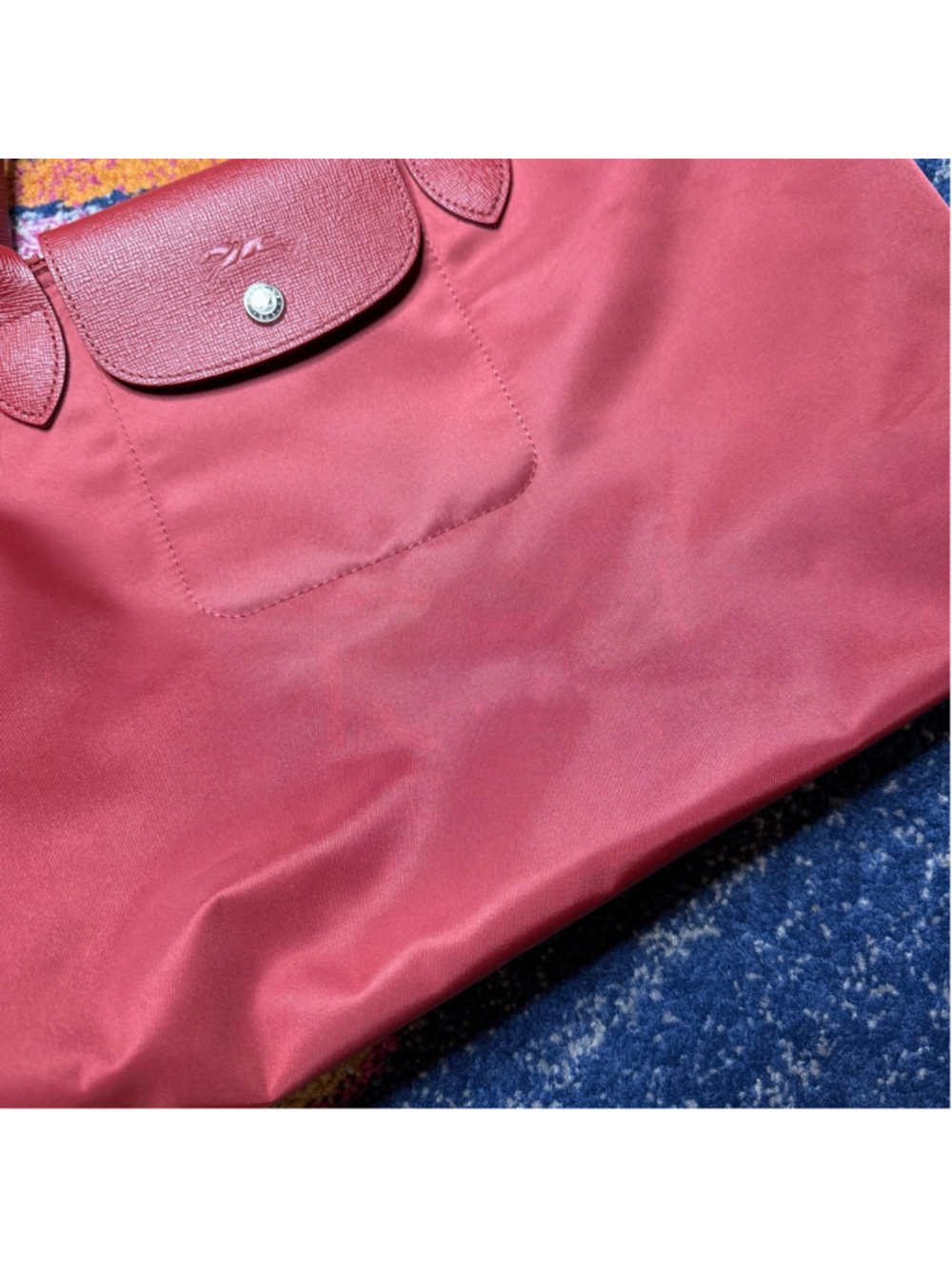 Longchamp Le Pliage Neo 18-inch Nylon Travel Large Shoulder Tote Red - Picture 7 of 12